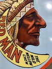 Vintage Style Red Man Chew Tobacco Metal Heavy Quality Sign