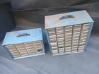 Two Akro Mils 24 50 Drawer Parts Storage Cabinet Bolt Bin Organizer As Is Parts