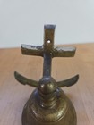Vintage Solid Brass Nautical Ship Bell Anchor Wall Mount 5  Decor Read   