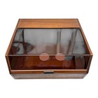 Vintage Dual Turntable 1219 1229 Clamshell Plinth W  Dustcover For Parts