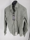 Van Heusen Dress Shirt Men s L 16-16 5 34 35 Patina Even Temp Slim Stretch Green