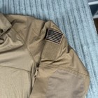 Condor Long Sleeve Combat Shirt 2xl Tan With 2 Flag Patches Tactical