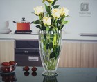 Crystal Vases For Flowers 11  Tall Glass Centerpieces Living Room Wedding Decor