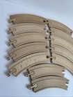 Wooden Train Track Curved Pieces Lot  12  Brio Thomas Ikea Compatible