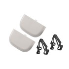 2 Set Gray Iron Sun Visor Cap Clip Clip Retainer No ds7z-54672a40