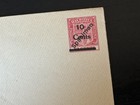 Mauritius - Kgv Specimen Optd 10c Pse Postal Stationery Envelope