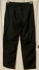 Men   s Black Elastic-waist Pants