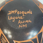 Dm Pasquale Laguna Acoma Pueblo Nm Carved Seed Pot Hummingbird Pottery Signed