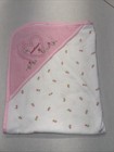 Carters Pink White Rosebud Sweetheart Fleece Baby Blanket Security Lovey Girl