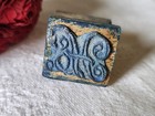 Antique Monogram H Embroidered Scalloped Collection Small
