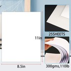 25pcs 8 5  X 11  White Cardstock Paper 300gsm For Diy Crafts   Invitations