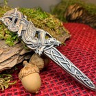 New Solid Pewter Celtic Raven Kilt Pin Scottish Scotland Irish Pagan Men s Pin