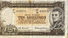     1942 Australia Commonwealth 10 Shillings Banknote     Vintage Currency  Rare     