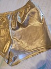 K2 Dancwear From England Shiny Metallicgold Gymnastics Cheer Dance Shorts       