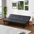 Convertible Futon Sofa Bed Modern Chaise Sleeper Couch Living Room Office New