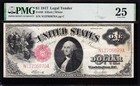 Very Nice Bold   Crisp Vf  1917  1 Sawhorse Us Legal Tender Note  Pmg 25  05679a
