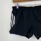 Adidas Athletic Shorts Women s S Black Climacool Elastic Waistband 3-stripes