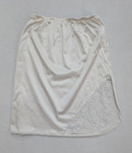 Vintage Women s Slip Skirt Ashley Taylor Size M White Half Lace Trim