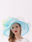 Kentucky Derby Organza Fascinator Hats For Women Ladies Tea Party Wedding Hat