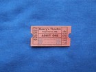 Vintage Henry s Theatre 20 Cent Tickets  strip Of 4  Drive-in Movie cinema - Md