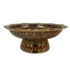 Early 20th Century Tai Benjarong Porcelain Bowl With Marks On The Bottom