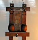 Vintage Wooden Wall Mount Match Holder With Dutch Woman