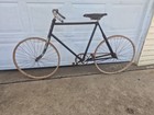 Antique 1890 s Indiana Cycle Co Ivanhoe Men s 28  Wood Rim Toc 24  Frame Bicycle