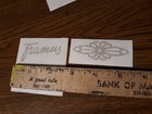  1  Framus Flower Neck body Decals  Gold Self Adhesive Vinyl