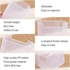6pcs Fridge Organizer Bins refrigerator Side Door Storage Box fridge Container