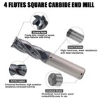 1pcs 4 Flute 1 2  X 1-1 4  X 3  Solid Carbide Roughing End Mill - Altin Coated