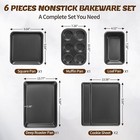 Baking Pan Set  Nonstick Bakeware Set  Carbon Steel Baking Set