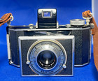 Vintage Kodak Bantam F4 5 Camera Outfit Complete Display Case Hoods Meter Manual