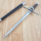 Kingston Arms Main Gauche Fixed 11  High Carbon Steel Blade Cord Wrapped Handle