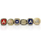 Atlanta Braves-6 Pcs World Series Championship Ring Set With Box