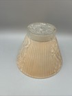 Vintage Art Deco Peach Frosted Glass Pendant Shade