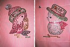 Penguin Snowman Rhinestone Transfer Winter Fun Iron-on Bling