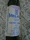 Vintage Luxurious 1940 s Italy Rayon Velvet Ribbon 7 8  Moss