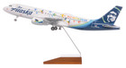 Skymarks Skr8382 Alaska Airlines A320-200 N854va Desk Model 1 100 Model Airplane