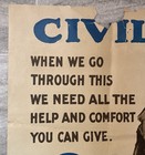 Original 1918 Ww1 United States Military Poster Civilians Jewish Welfare Board 
