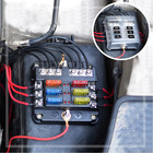 6 Way Car Boot Power Distribution 12 24v Blade Fuse Holder Box Block Panel Board