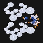  50 Pcs Plastic Gear Kit Spindle Worm Single Gears Set Shaft For Toy 50 Pcs