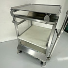 M e Deli Buddy Face To Face Fresh Slicer Deli Cart On Casters With Lifting Lever