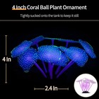 4 Pack Glowing Fish Tank Decorations Silicone Jellyfish Coral Aquarium Decor