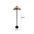 Chloe Lighting Serenity Victorian Tiffany-style Dark Bronze 2 Light Floor   