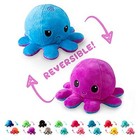 Teeturtle - The Original Reversible Octopus Plushie - Black     Rainbow 