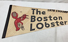 1978 Vintage Boston Lobsters Tennis Pennant Vs Los Angeles Strings Championship