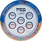 Elegant Jerusalem Melamine Seder Plate - Perfect For Passover Celebrations