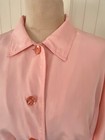 Solare Sporta Women s L Vtg Pink peach 100  Silk Lightweight Parka jacket coat