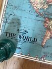 Vintage Bacon   s Standard Map Of The World On Mercator   s Projection By G w  Bacon