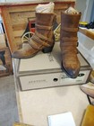 Stetson Katie Women s Brown Suede Vamp 7  Shaft Fashion Shorty Boots Sz 6